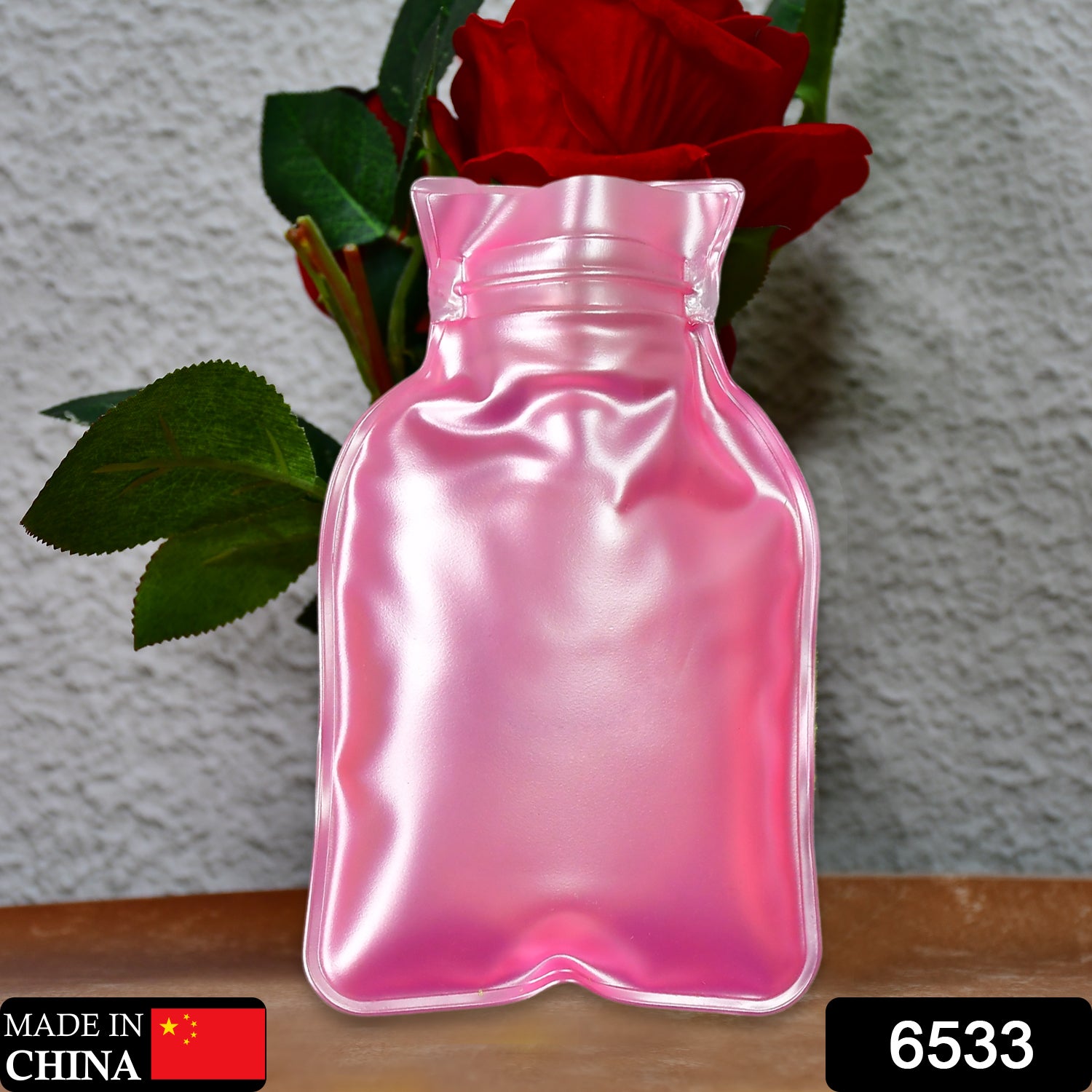 6533 Simple Pink Small Hot Water Bag With Cover For Pain Relief Neck Shoulder Pain And Hand Feet Warmer Menstrual Cramps. 6533 Simple Pink Small Hot Water Bag With Cover For Pain Relief Neck Shoulder Pain And Hand Feet Warmer Menstrual Cramps.
